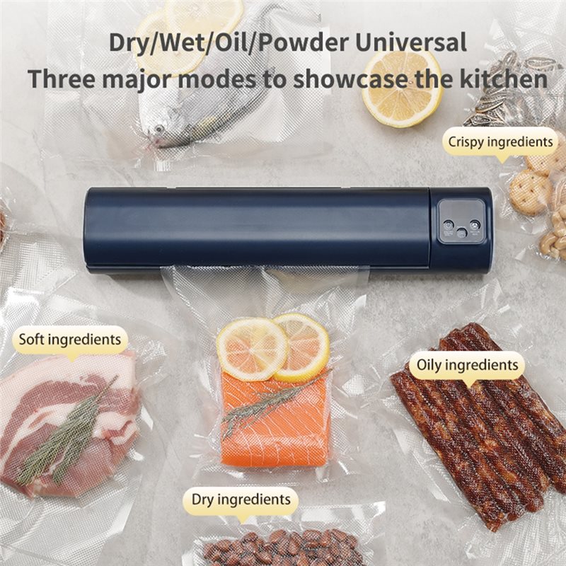 Food Vacuum Sealer Machine - Przenośna zgrzewarka próżniowa DT15, bezprzewodowa zgrzewarka