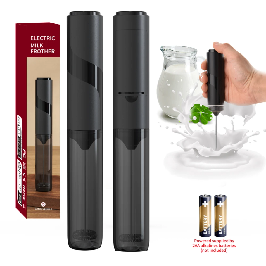 Electric Milk Frother Handheld - Elektryczny spieniacz do mleka ze stali