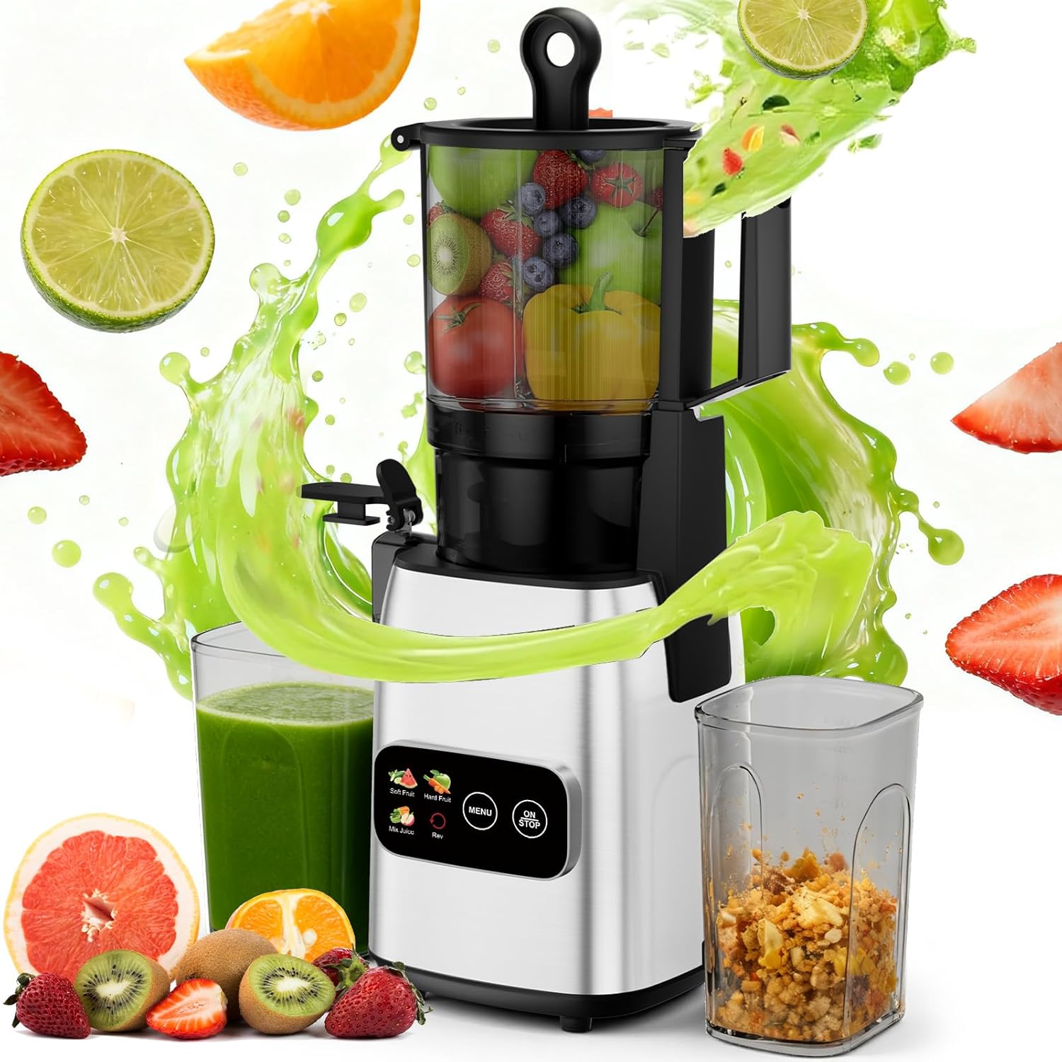 Electric Slow Juicer Cold Press - Wolnoobrotowa wyciskarka do soków na zimno,