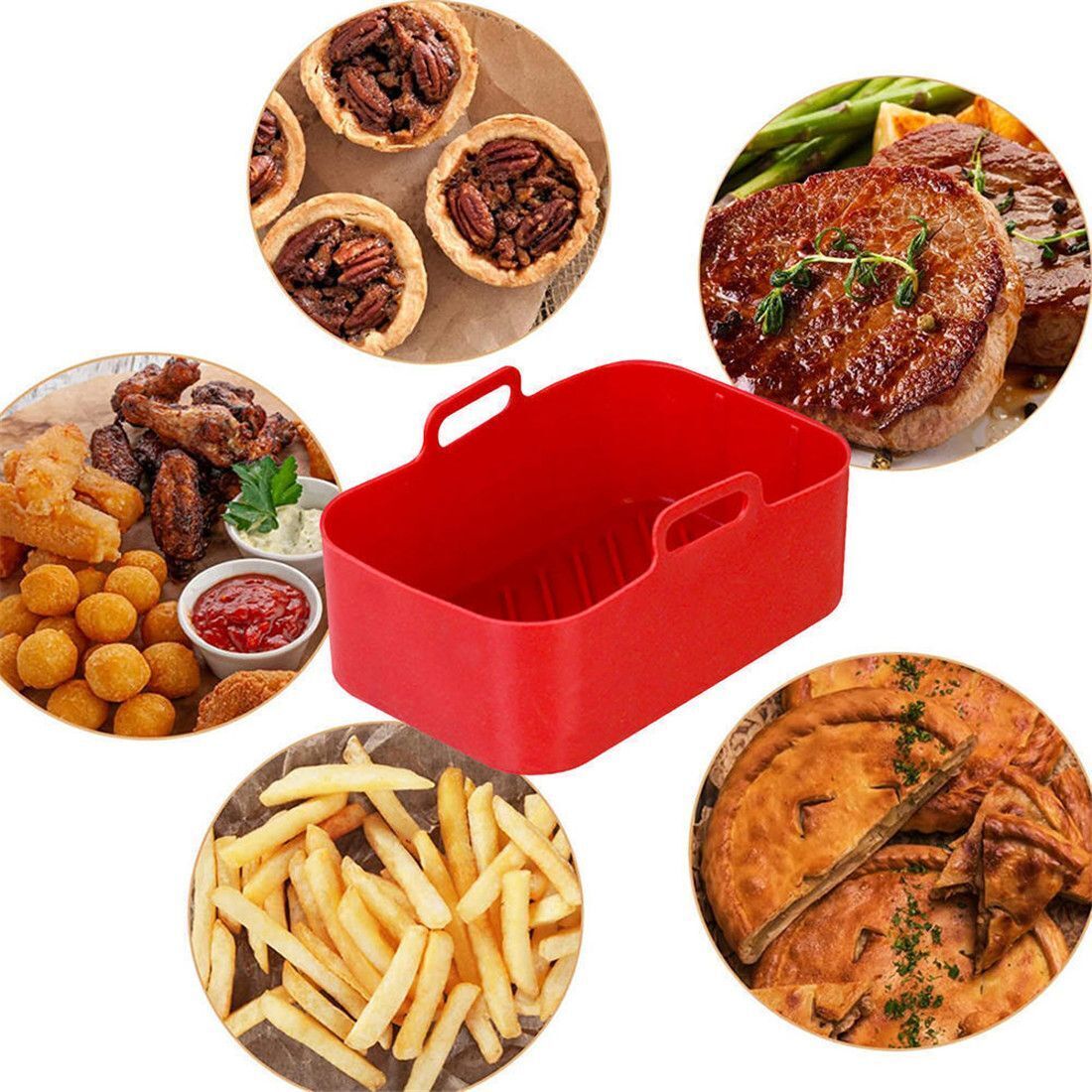 Akcesoria do frytkownicy beztł – Air Fryer Silicone Pot Liner recenzja i cena