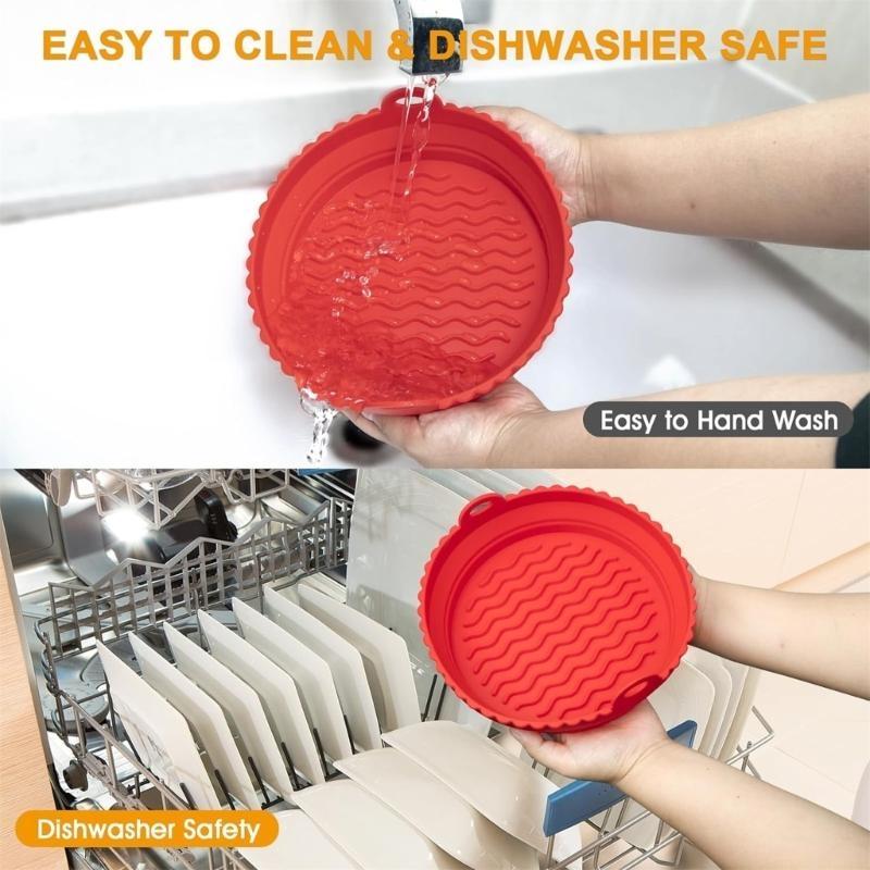 D0AB 2-pak Silikonowe wkładki  – Air Fryer Silicone Pot Liner recenzja i cena