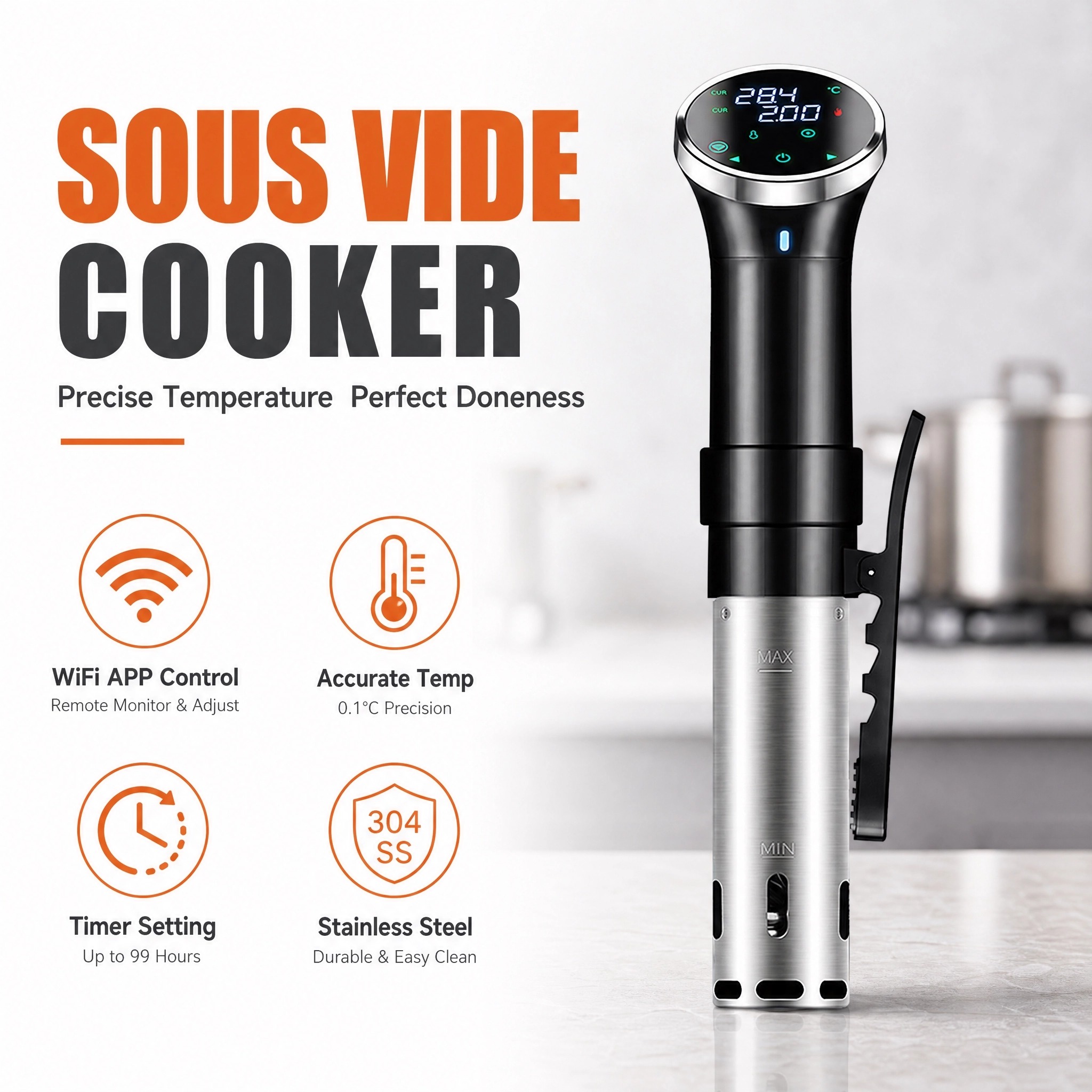 Urządzenie do gotowania metodą – Digital Sous Vide Precision Cooker recenzja i cena